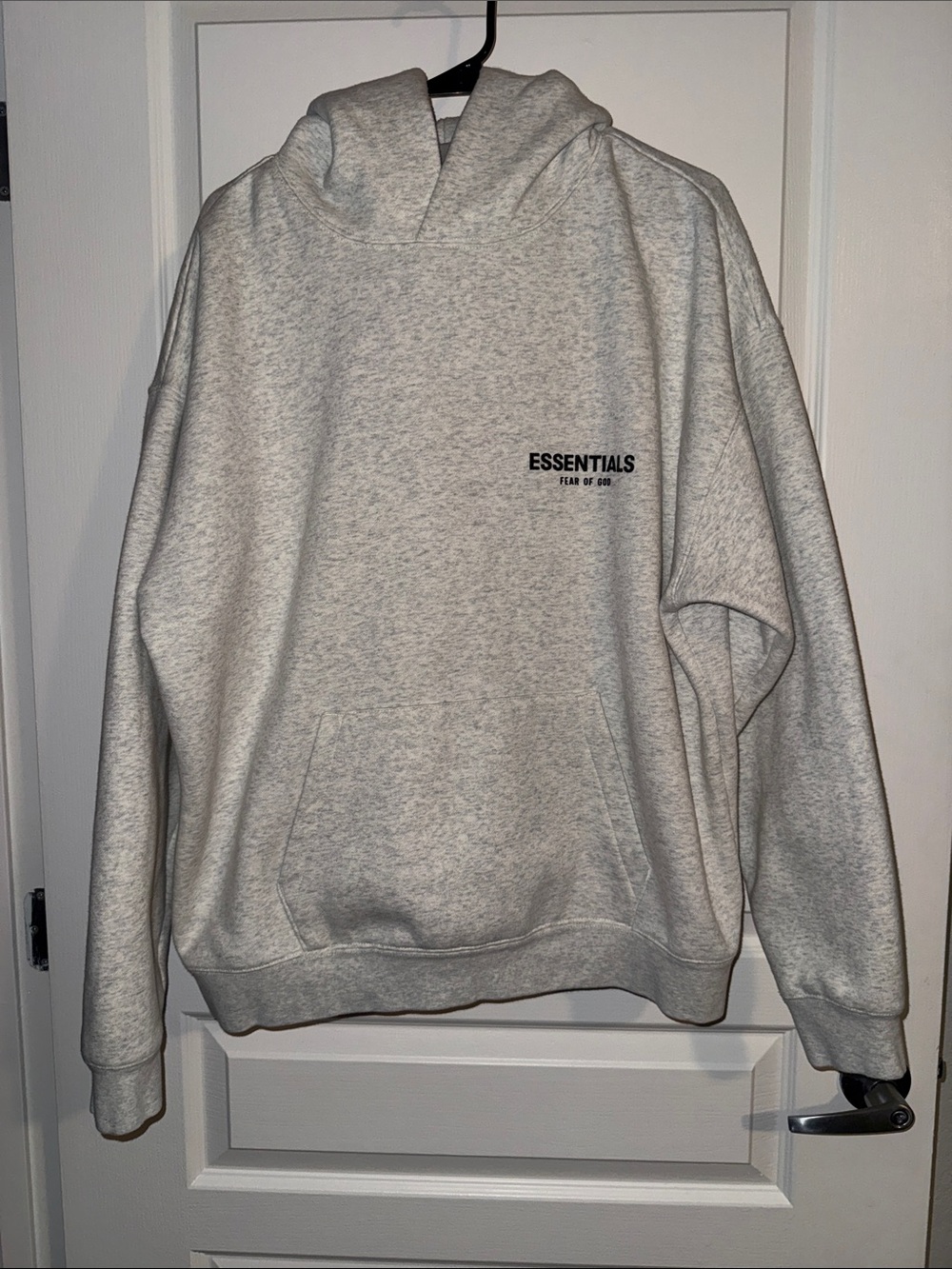 ESSENTIALS Men's Heather Gray Pullover Hoodie